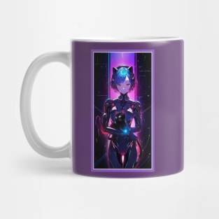 Anime Cute Cat Girl | Quality Anime Girl Artwork | Sci-Fi Manga Girl Anime Art Mug